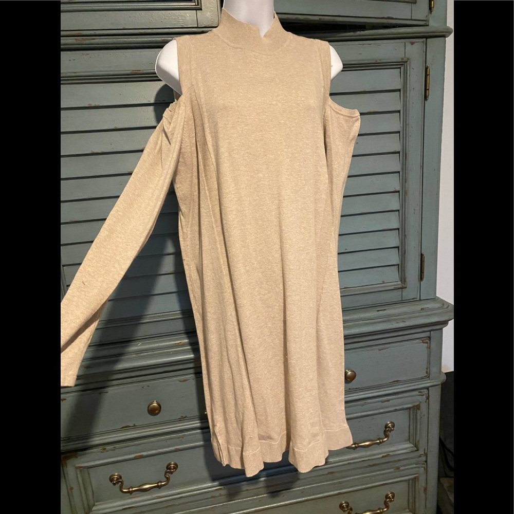 Style & Co. Cold ShoulderLight Sweater Dress